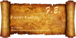 Faith Evelin névjegykártya
